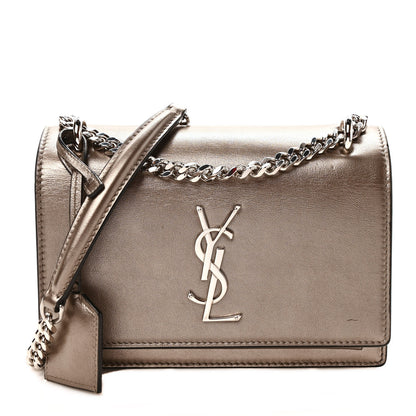 Saint Laurent Metallic Calfskin Small Monogram Sunset Gold 1 of 9