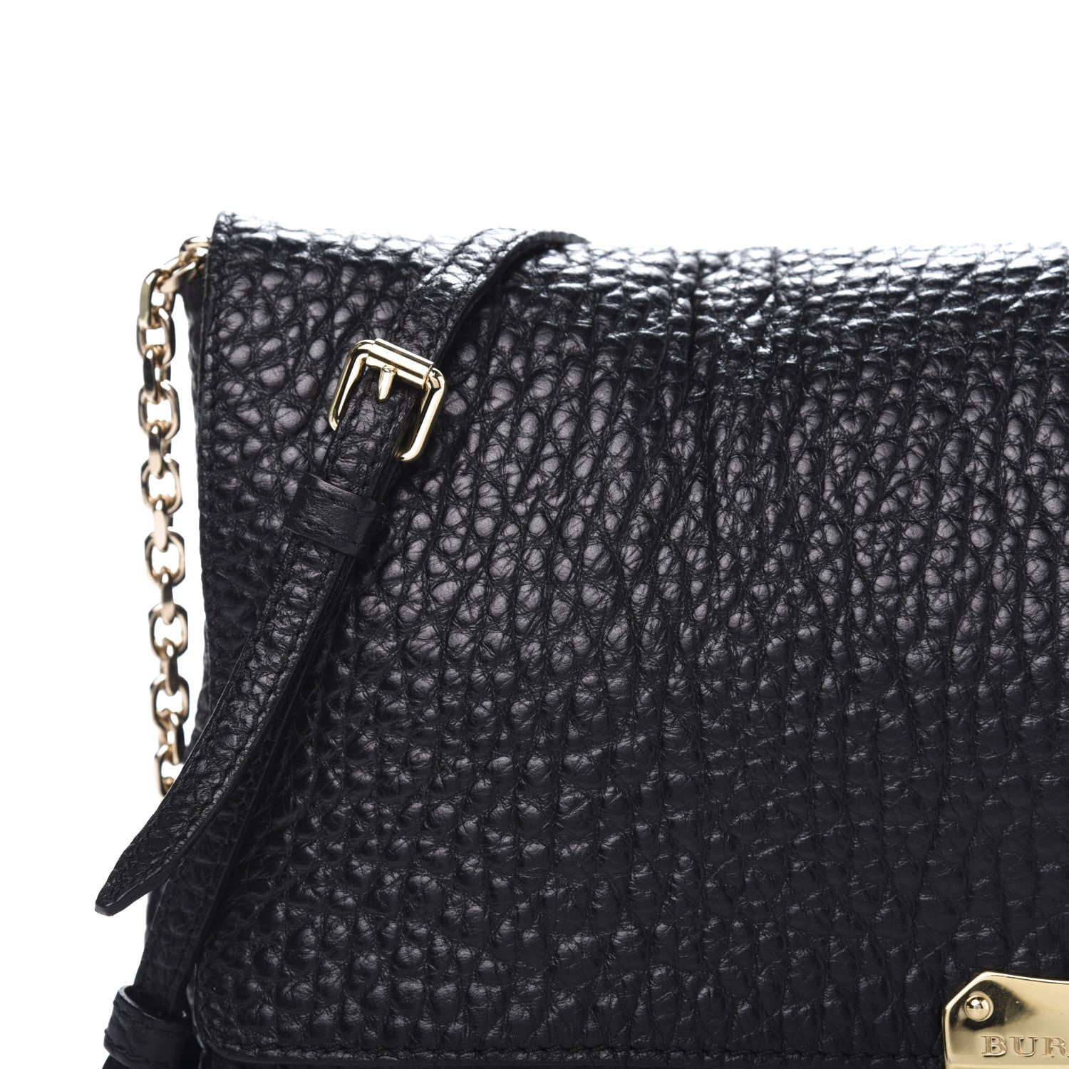 Burberry Signature Grain Medium Mildenhall Crossbody Bag Black 11 of 14
