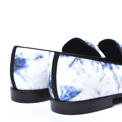 Louis Vuitton Monogram Denim Tie Dye Mens Auteuil Slippers 8 Navy Blue 7 of 10