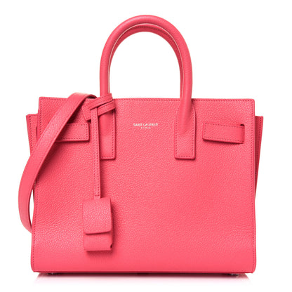 Saint Laurent Grained Calfskin Nano Sac De Jour Coral 1 of 14