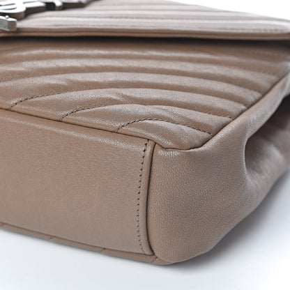 Saint Laurent Sheepskin Matelasse Chevron Monogram Medium College Bag Fard 11 of 14