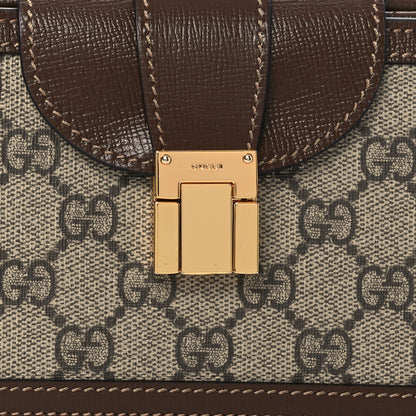 Gucci GG Supreme Monogram Mini Clasp Bag Beige Brown 8 of 12