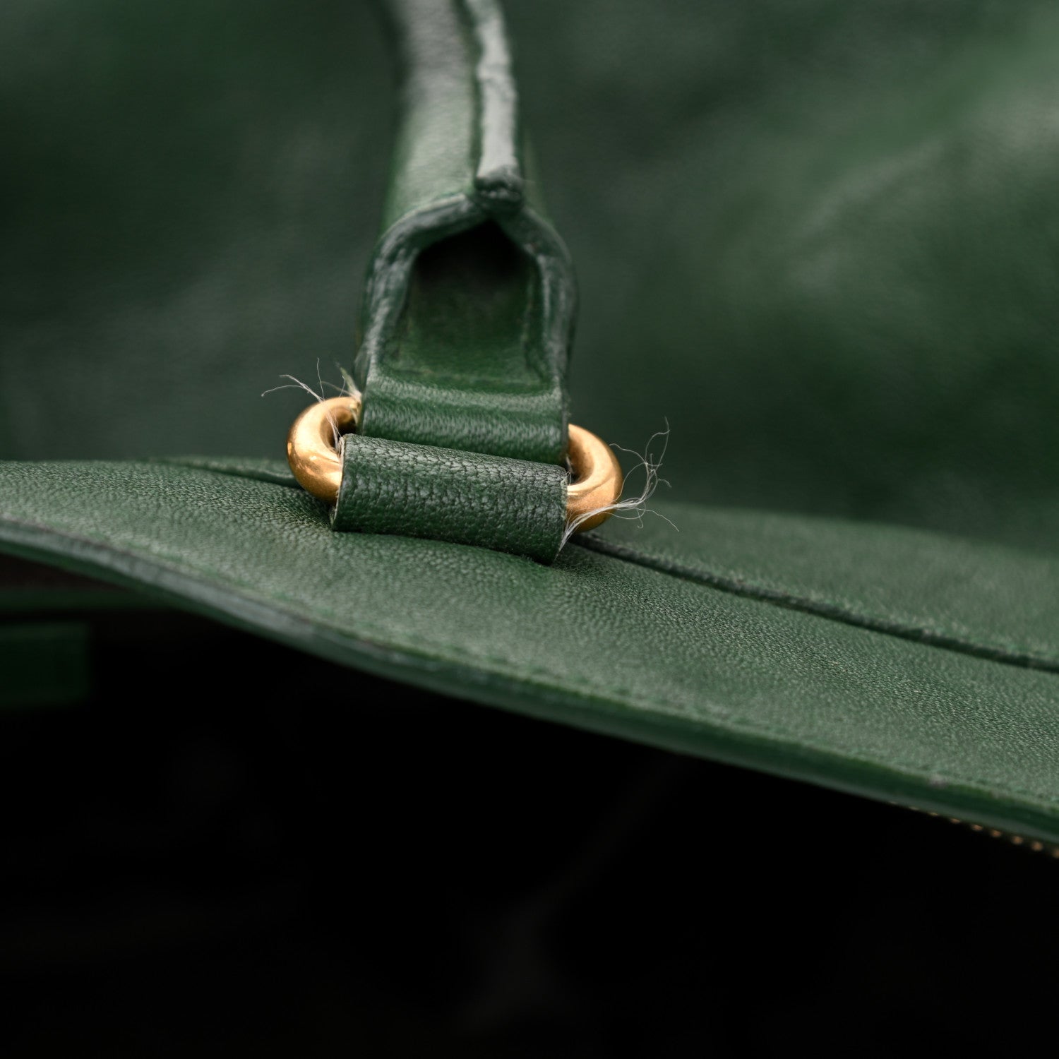 Saint Laurent Sheepskin Medium Cabas ChYc Tartan Green 10 of 10