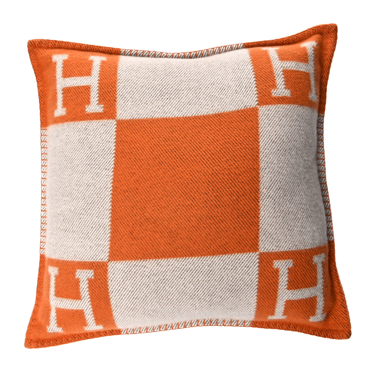 Wool Cashmere Avalon Pillow PM Ecru Potiron