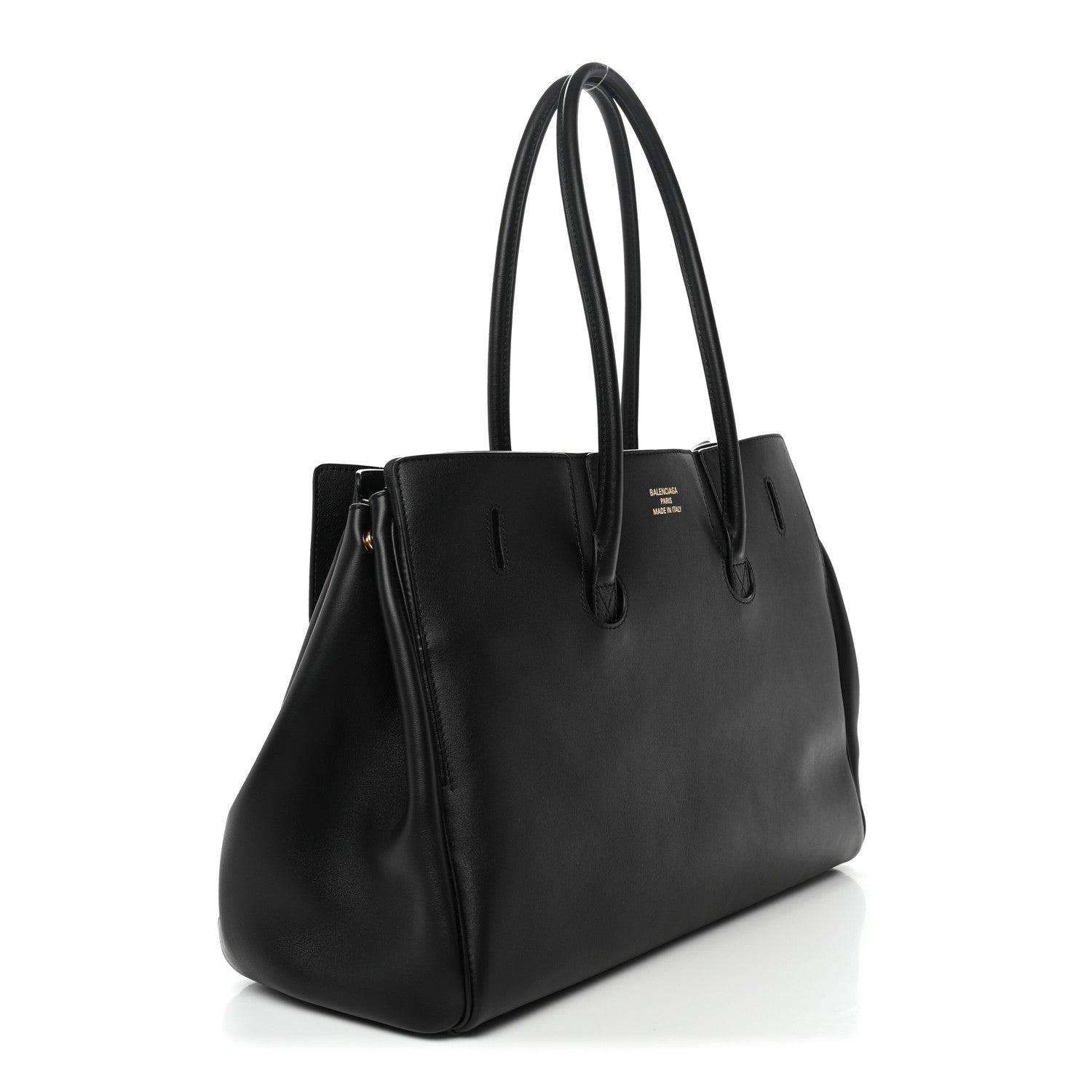 Balenciaga Smooth Calfskin Medium Bel Air Carry All Bag Black 3 of 9