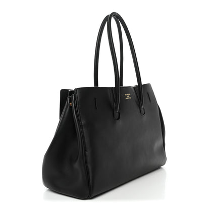 Balenciaga Smooth Calfskin Medium Bel Air Carry All Bag Black 3 of 9