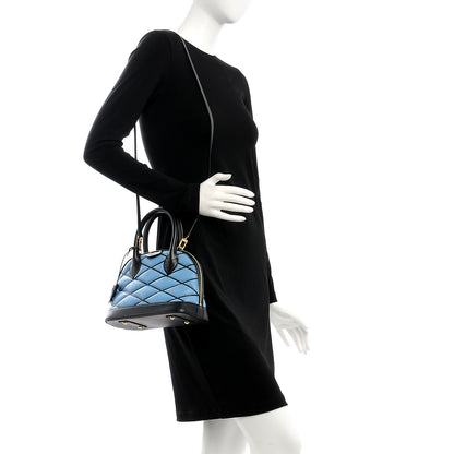 Louis Vuitton Lambskin Malletage Alma BB Bleuet 2 of 7