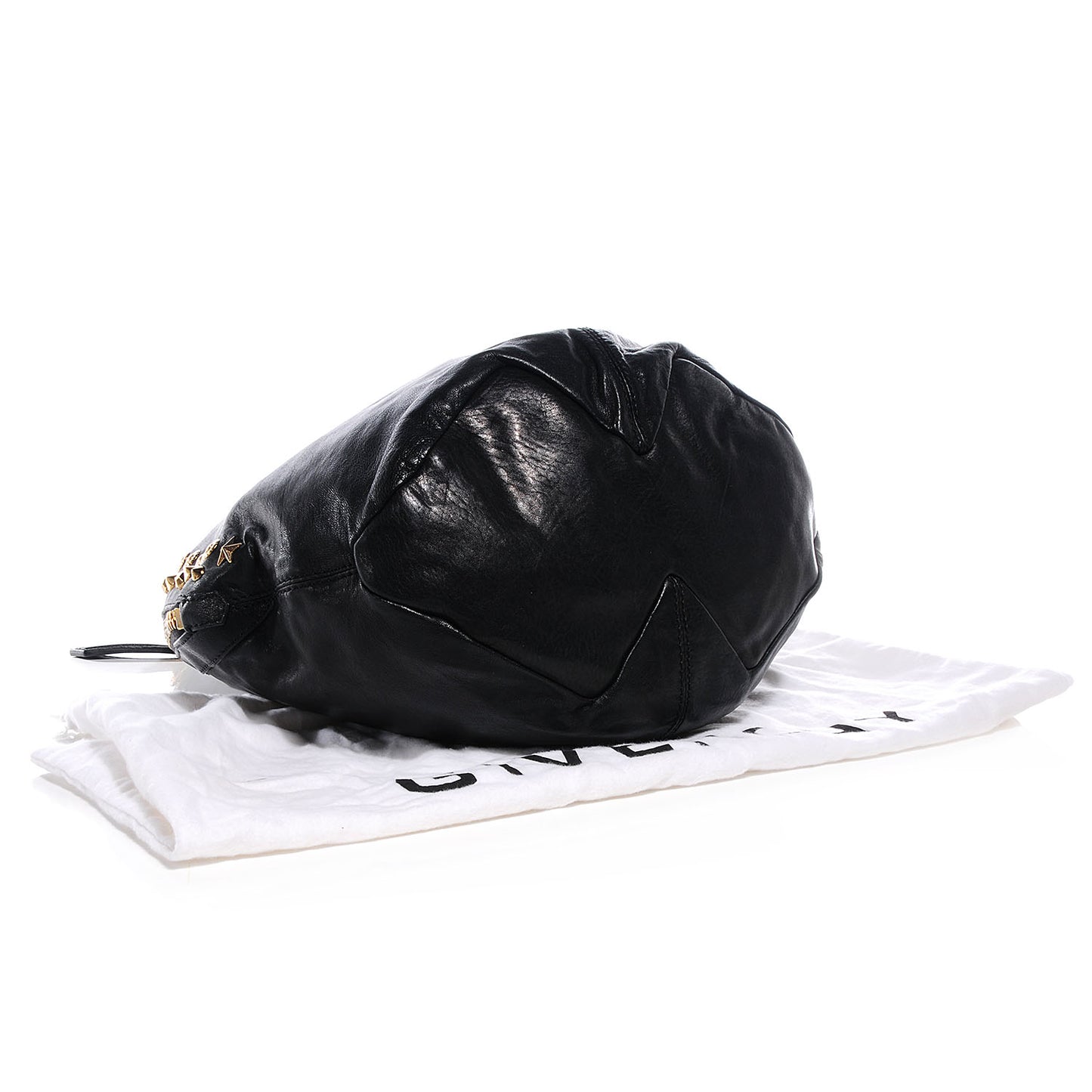 Lambskin Studded Tinhan Hobo Black