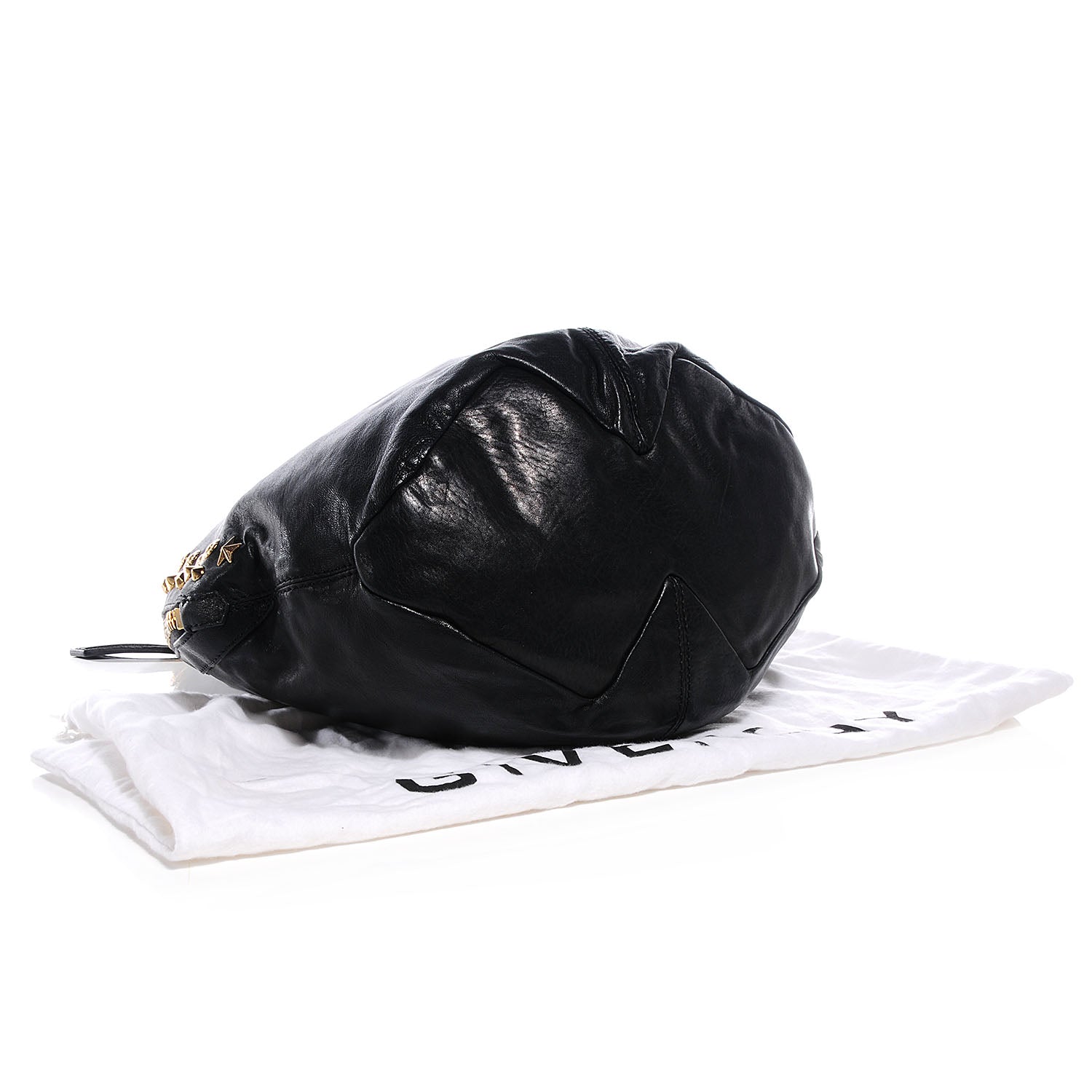 Givenchy Lambskin Studded Tinhan Hobo Black 4 of 8