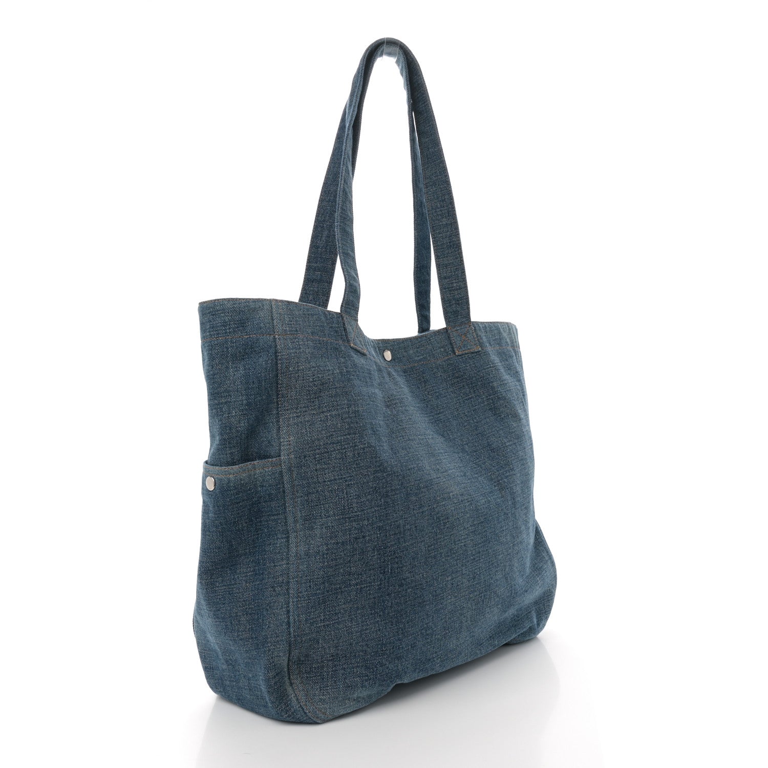 Celine Denim Large Cabas Dark Union Wash 3 of 10