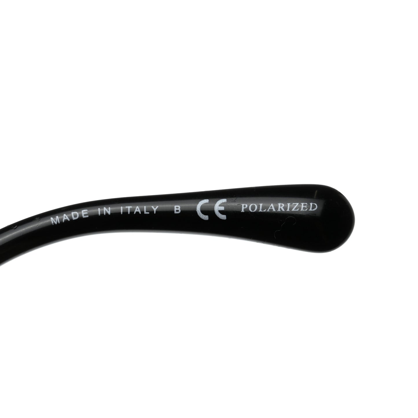 Acetate Strass Polarized Square Sunglasses 5422-B Black