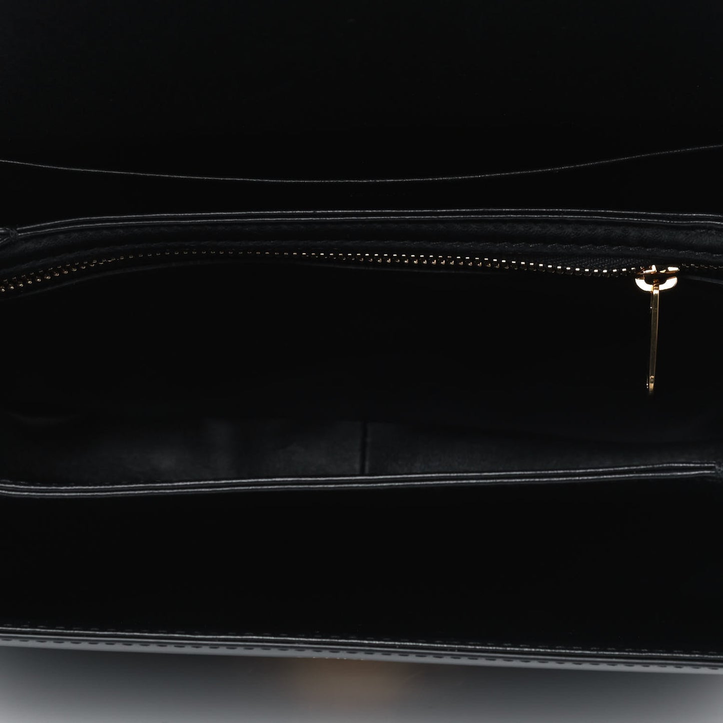 Shiny Calfskin Medium Triomphe Black