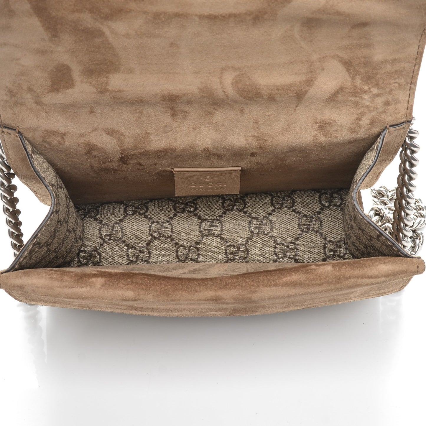 GG Supreme Monogram Mini Dionysus Shoulder Bag Taupe