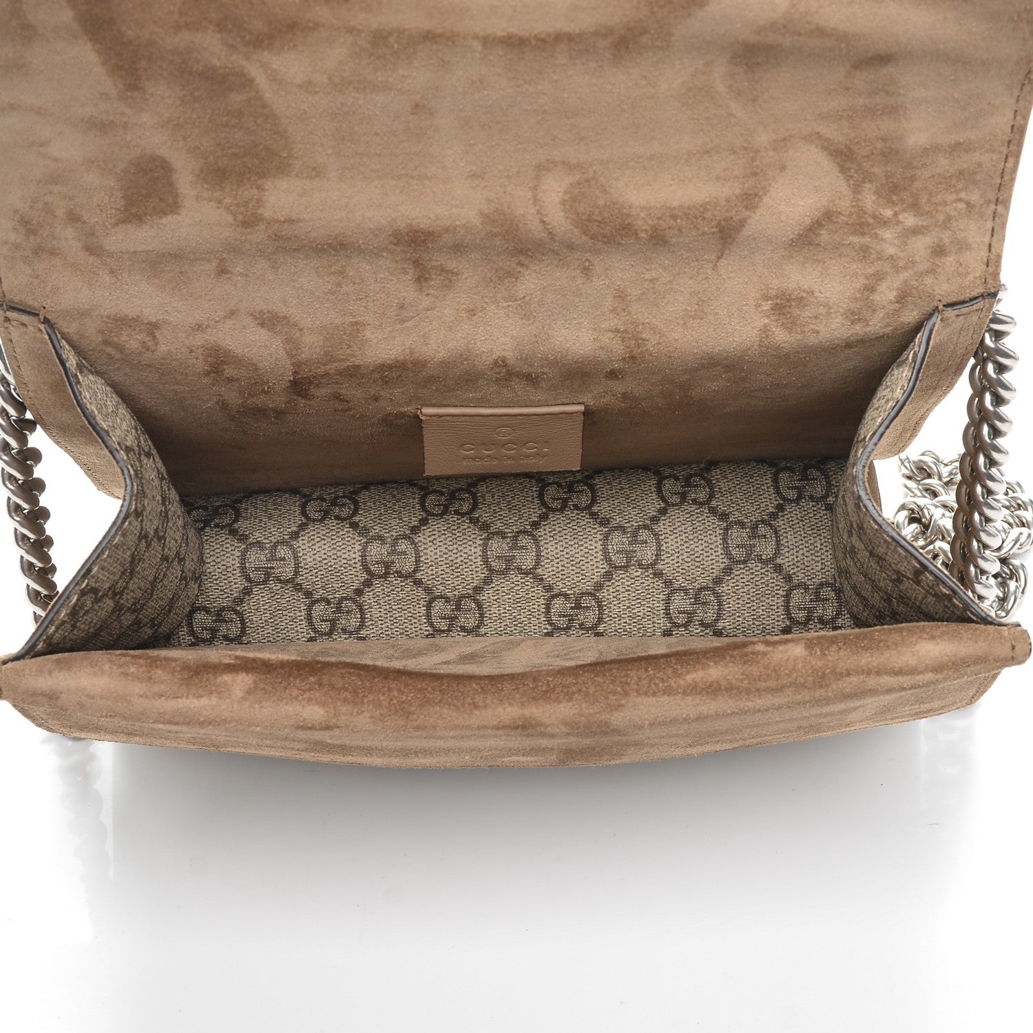 Gucci GG Supreme Monogram Mini Dionysus Shoulder Bag Taupe 5 of 6
