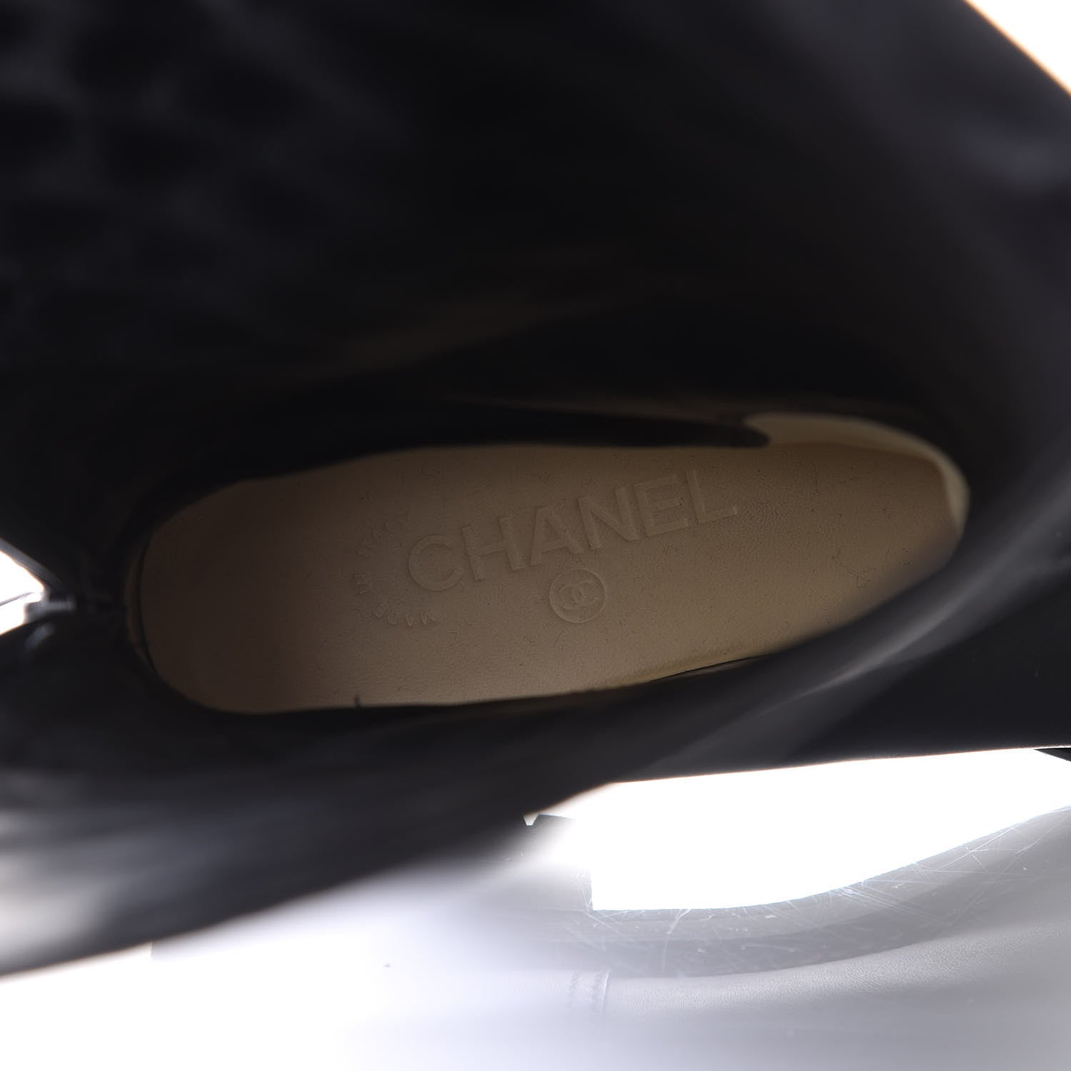 Chanel Oily Calfskin Quilted High Boots 40 Black 7 of 8