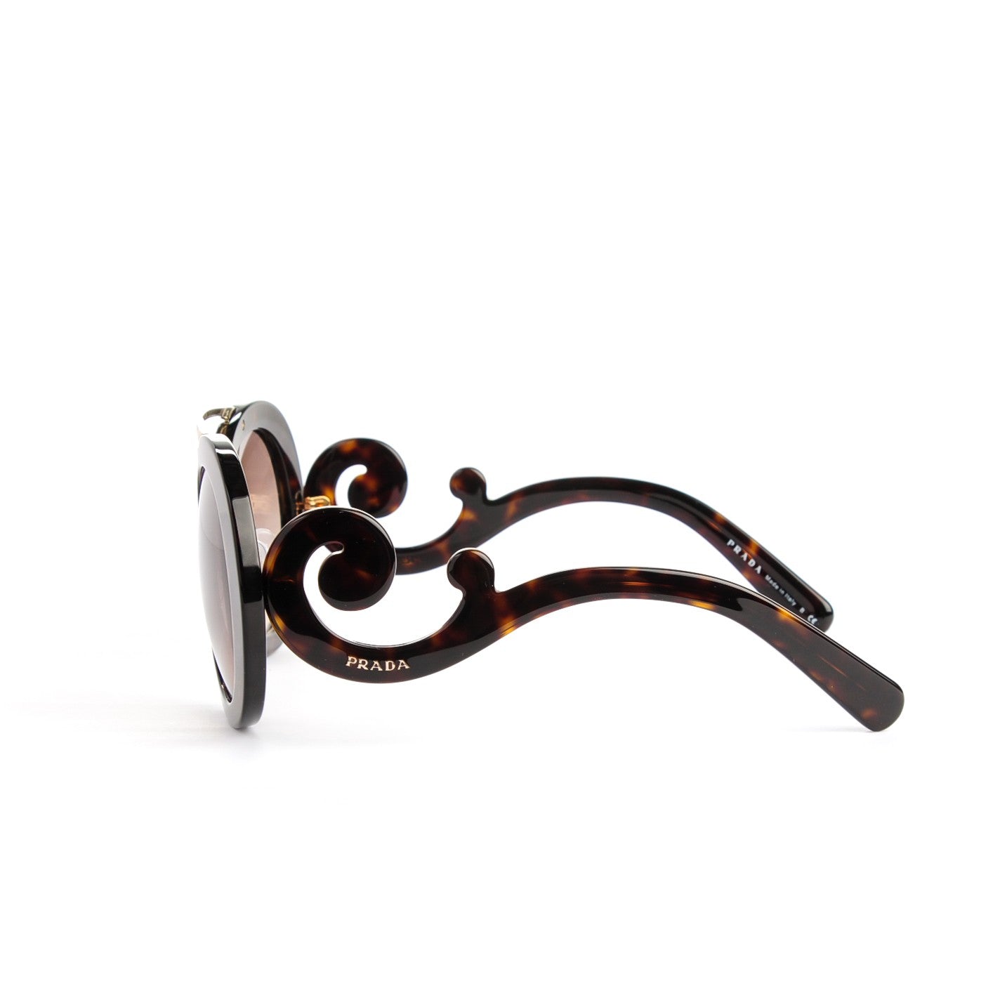 Prada Baroque Sunglasses SPR 13S Havana 2 of 6