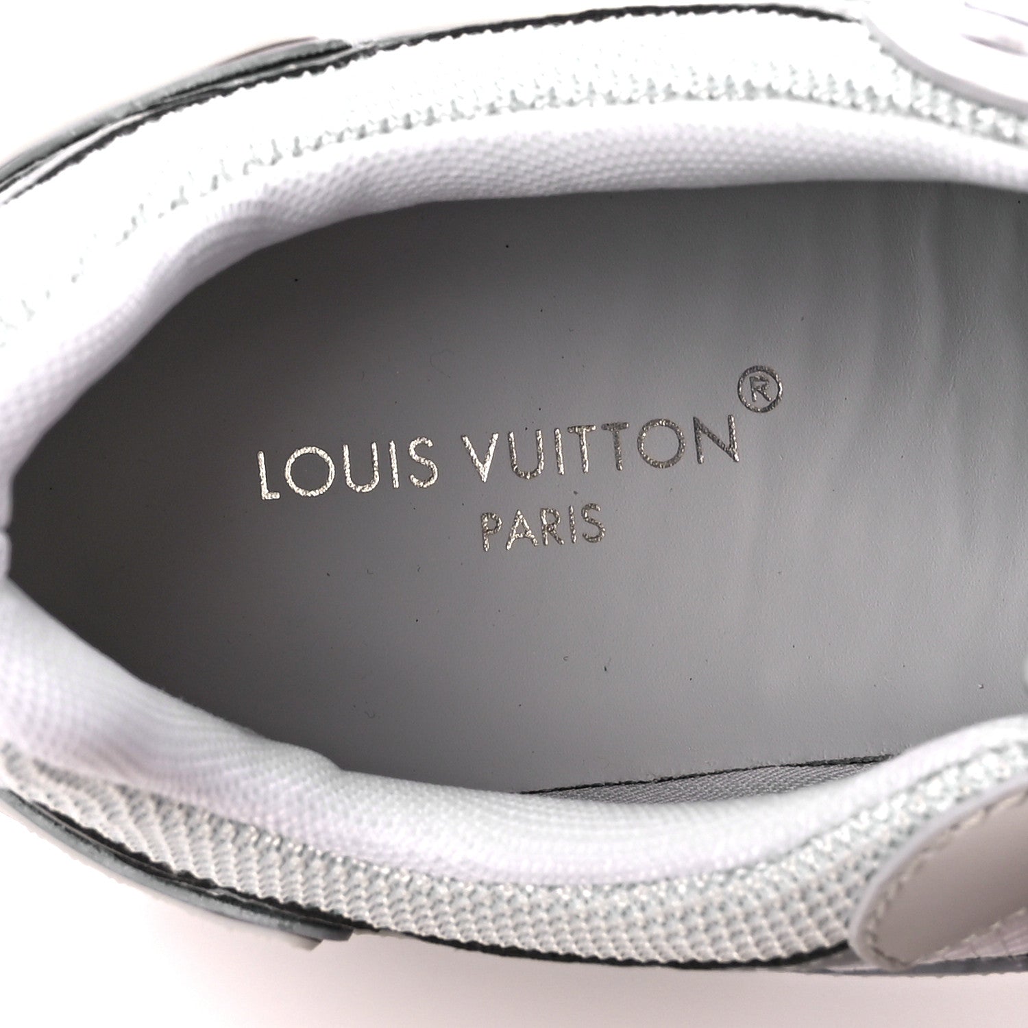 Louis Vuitton Technical Fabric LV Rush Sneakers 38.5 Silver 7 of 9