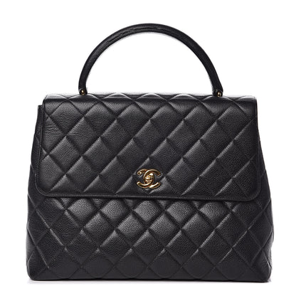 Chanel Caviar Quilted Jumbo Kelly Flap Black 1 of 13