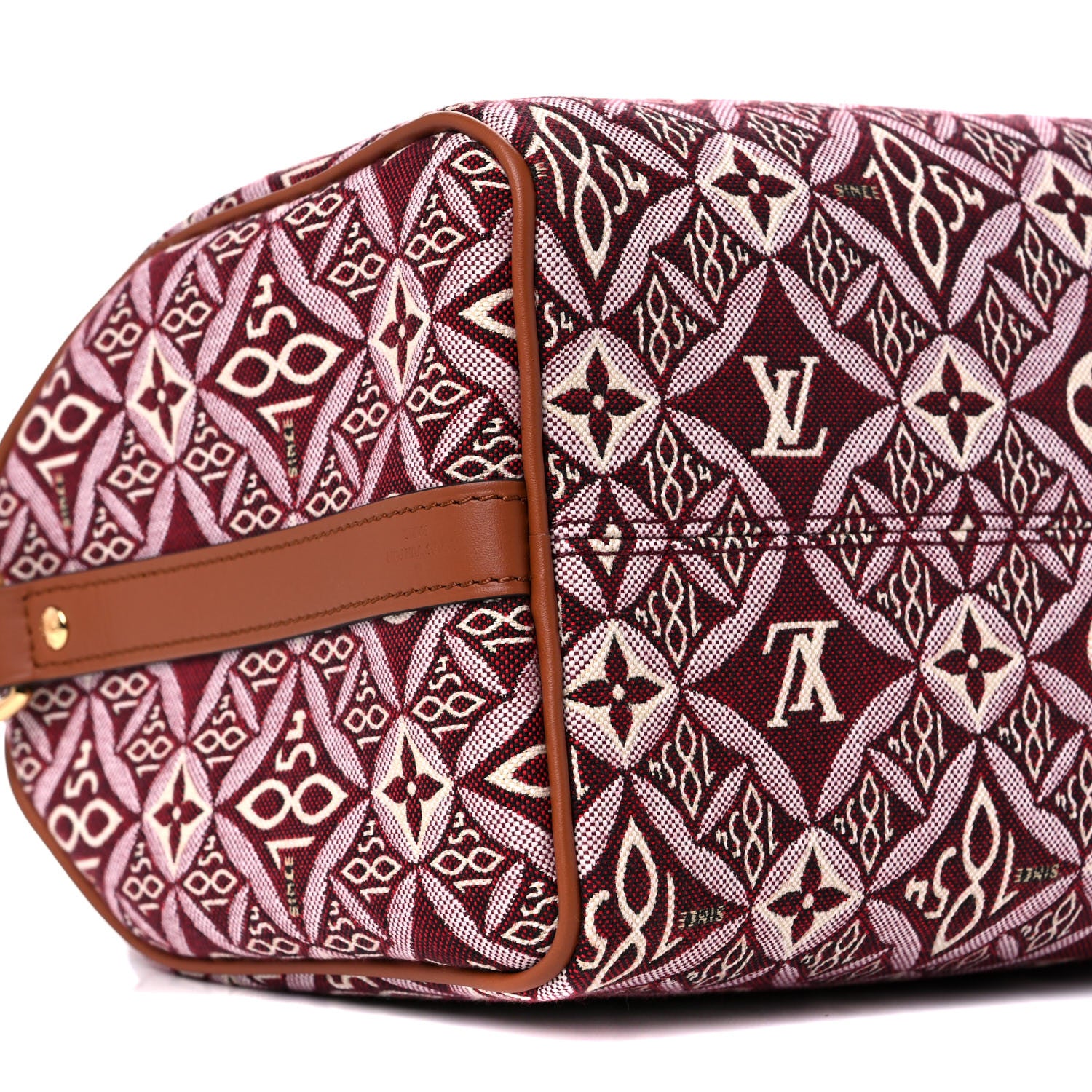 Louis Vuitton Jacquard Since 1854 Speedy Bandouliere 25 Bordeaux 8 of 9