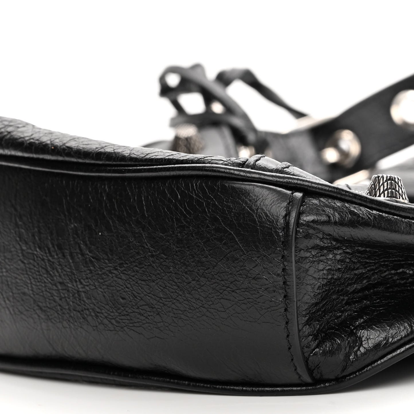 Agneau Arena Le Cagole Shoulder Bag XS Black