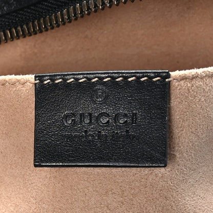 Gucci Calfskin Matelasse Small GG Marmont Chain Shoulder Bag Black 6 of 10