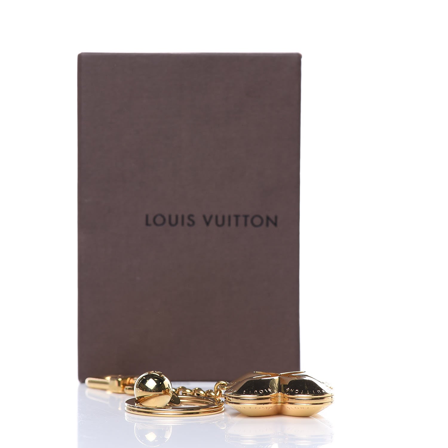 Louis Vuitton Metal Eclipse Bag Charm Key Holder Gold 5 of 5