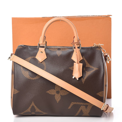 Louis Vuitton Reverse Monogram Giant Speedy Bandouliere 30 9 of 9