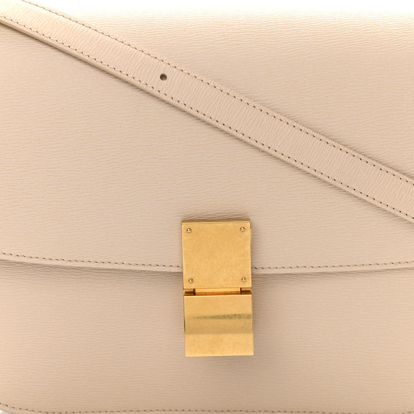 Liege Calfskin Medium Classic Box Flap Bag Powder