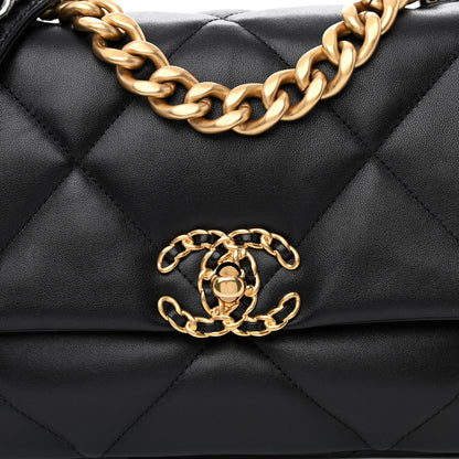 Chanel Lambskin Quilted Medium Chanel 19 Flap Black 8 of 12