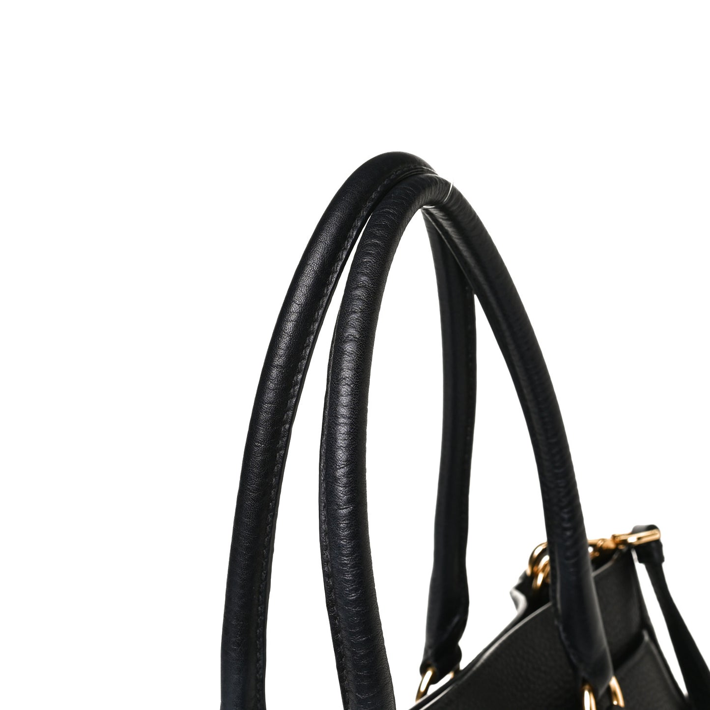 Vitello Daino Shopping Tote Black