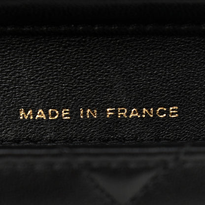 Chanel Lambskin Quilted Mini Coco Bow Clutch With Chain Black 7 of 12
