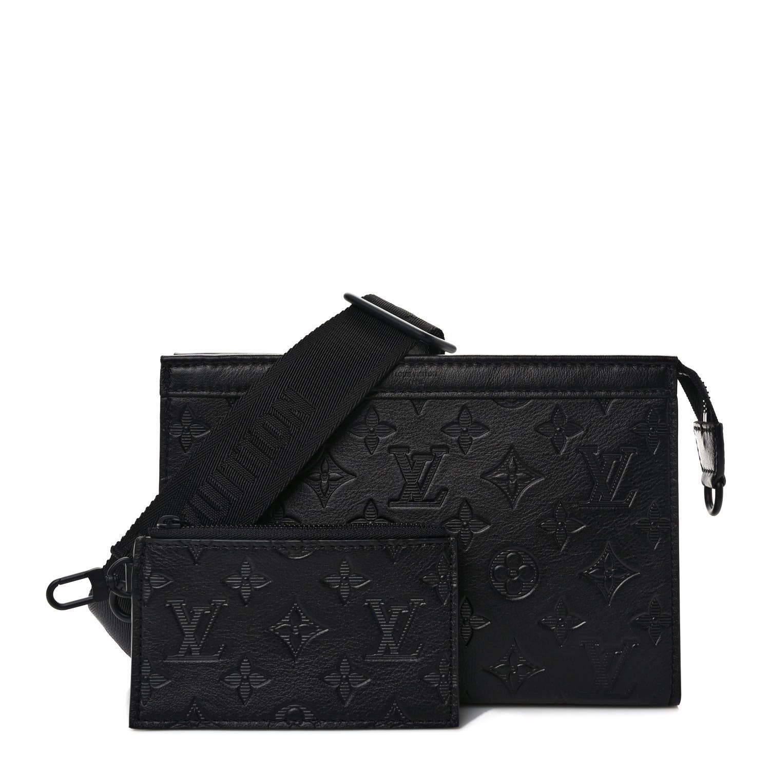 Louis Vuitton Calfskin Monogram Shadow Gaston Wearable Wallet 1 of 8