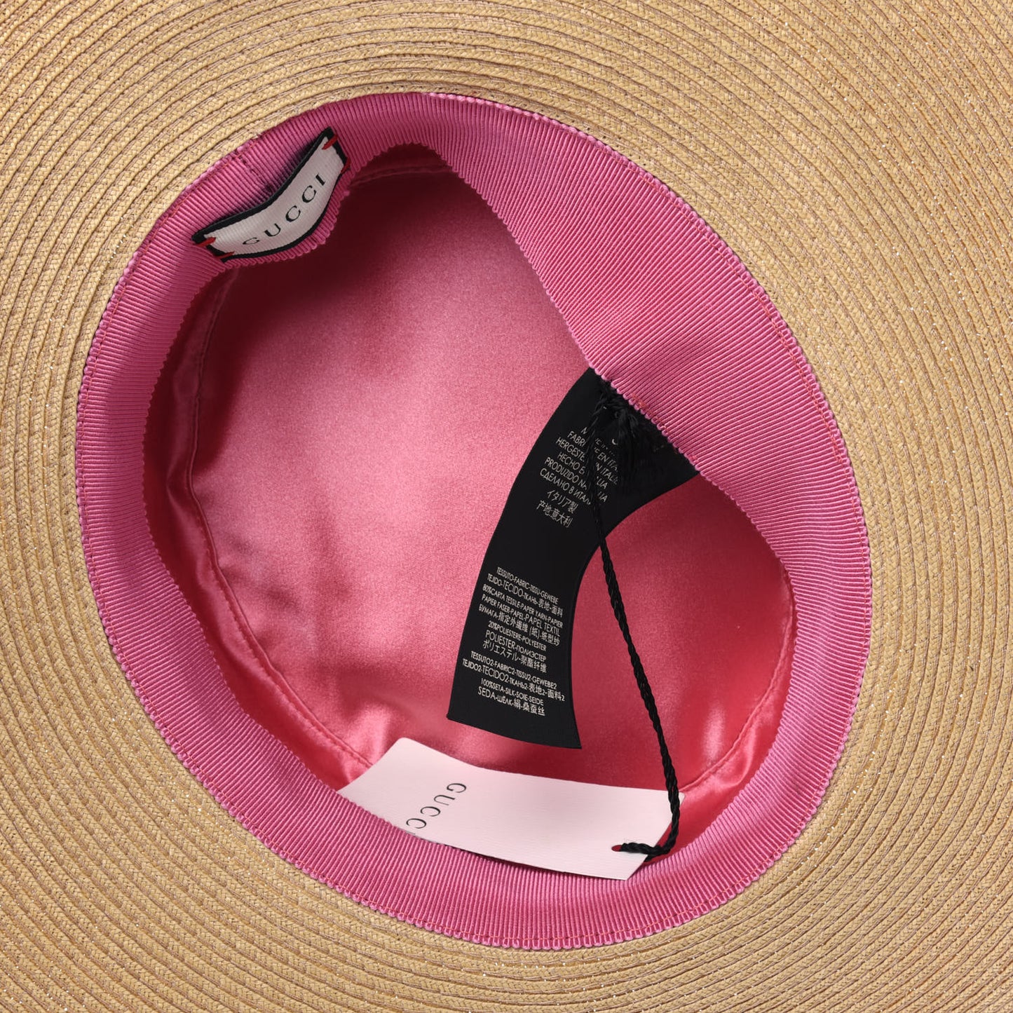 Woven Rope Straw New Flora Alba Hat XS White
