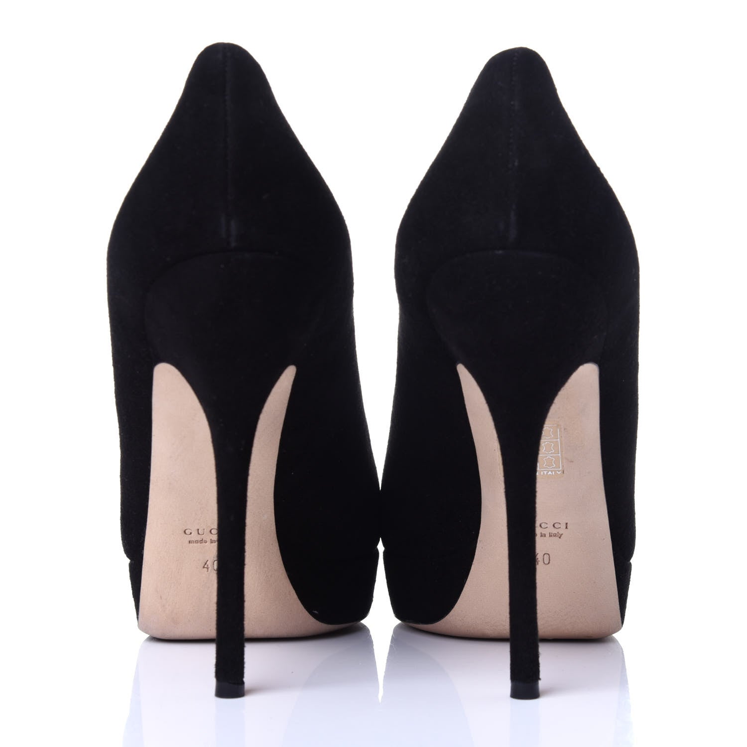 Gucci Suede Sofia Pumps 40 Black 6 of 15