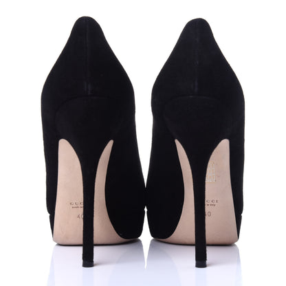 Gucci Suede Sofia Pumps 40 Black 6 of 15