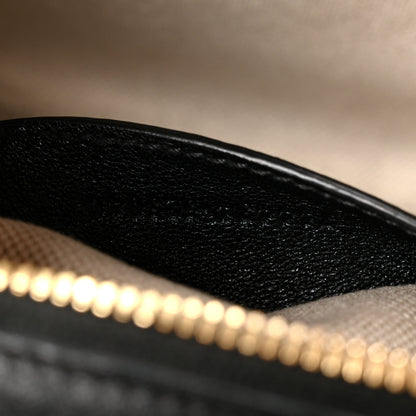 Gucci Sakai Be Green Calfskin Diagonal Stitched Blondie Top Handle Bag Black 7 of 11