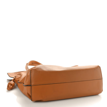 Loewe Nappa Calfskin Large Flamenco Knot Clutch Warm Desert 4 of 10