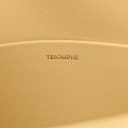 Celine Shiny Calfskin Triomphe Shoulder Bag Papyrus 7 of 11