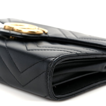 Gucci Calfskin Matelasse GG Marmont Chain Wallet Black 10 of 10