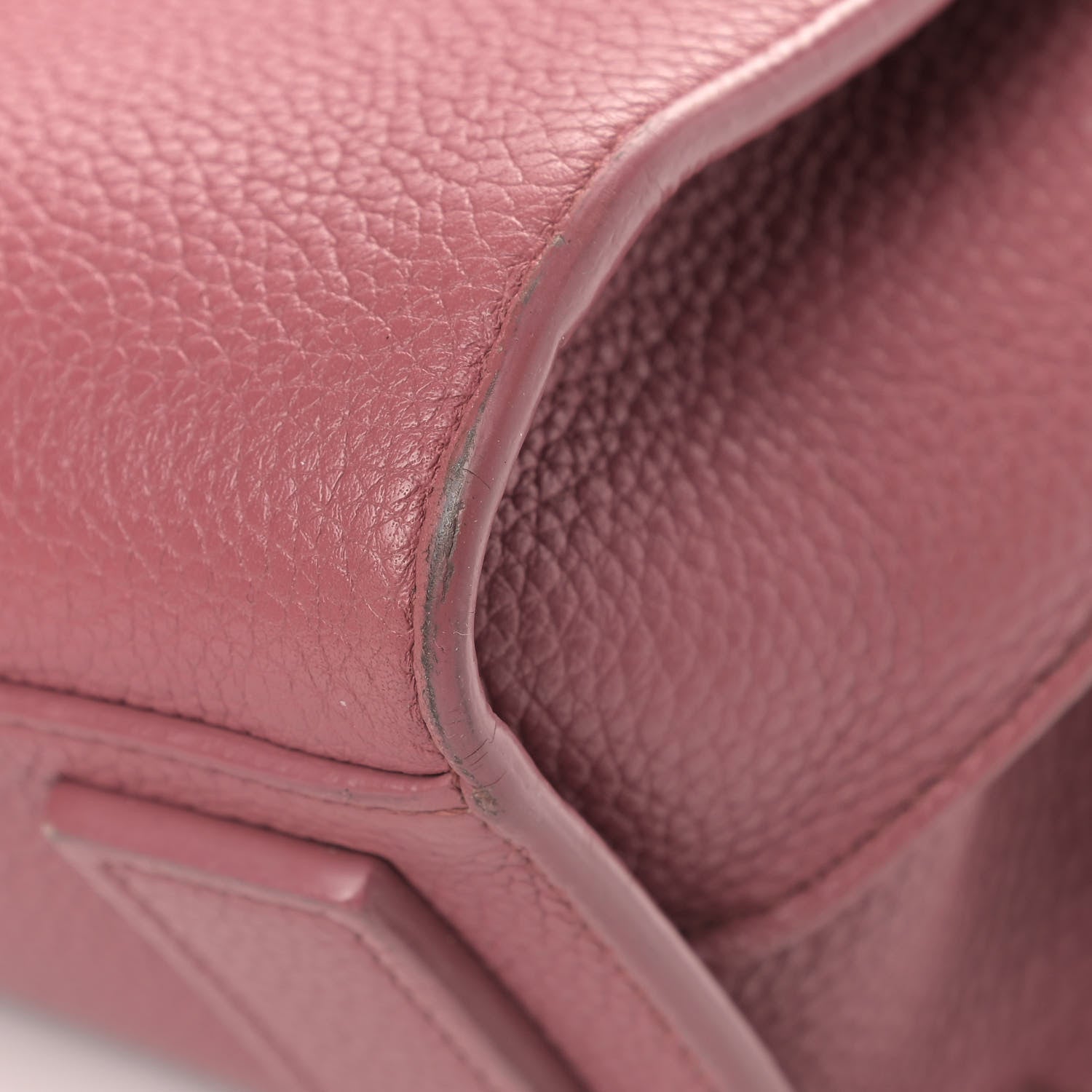 Saint Laurent Grained Calfskin Nano Supple Sac De Jour Dark Rose 7 of 10