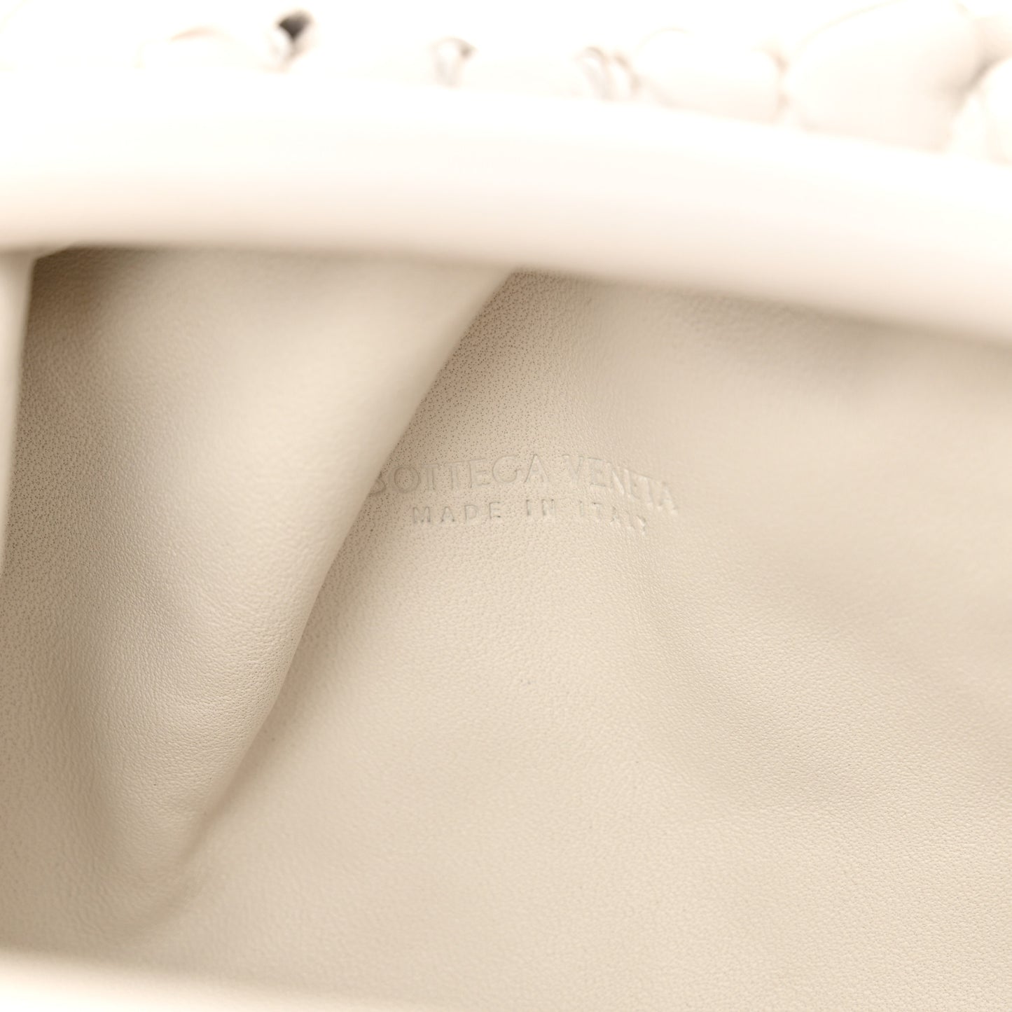Nappa Intrecciato The Mini Pouch Chalk