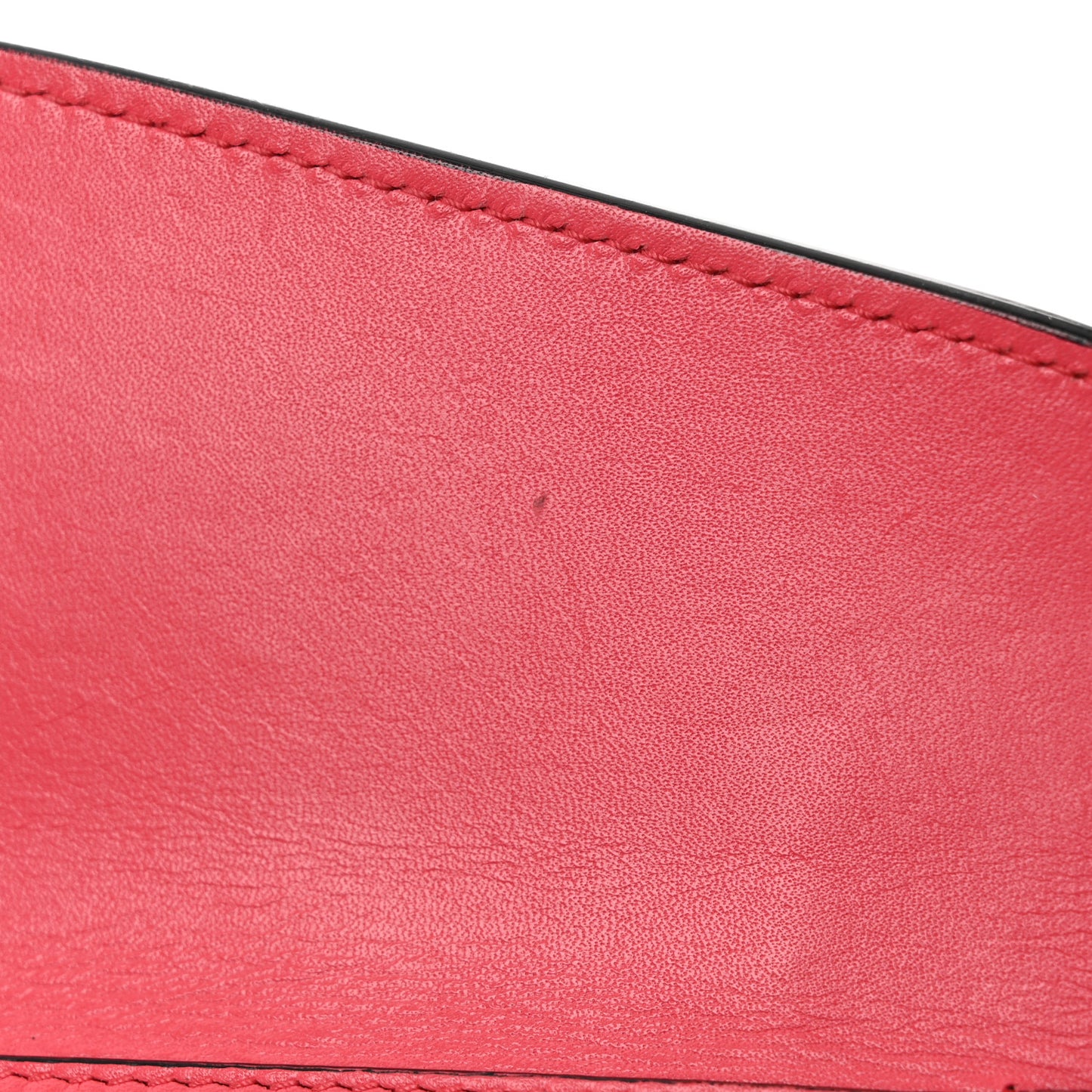 Calfskin Serpenti Forever Chain Wallet Reef Coral