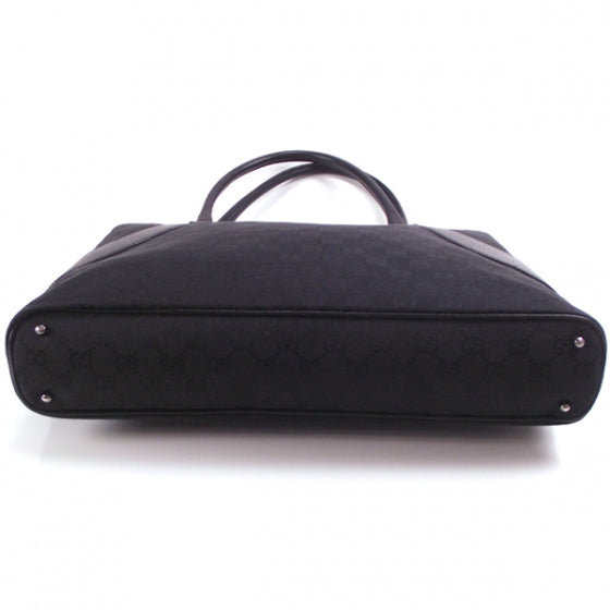 Canvas Signature GG Tote Black