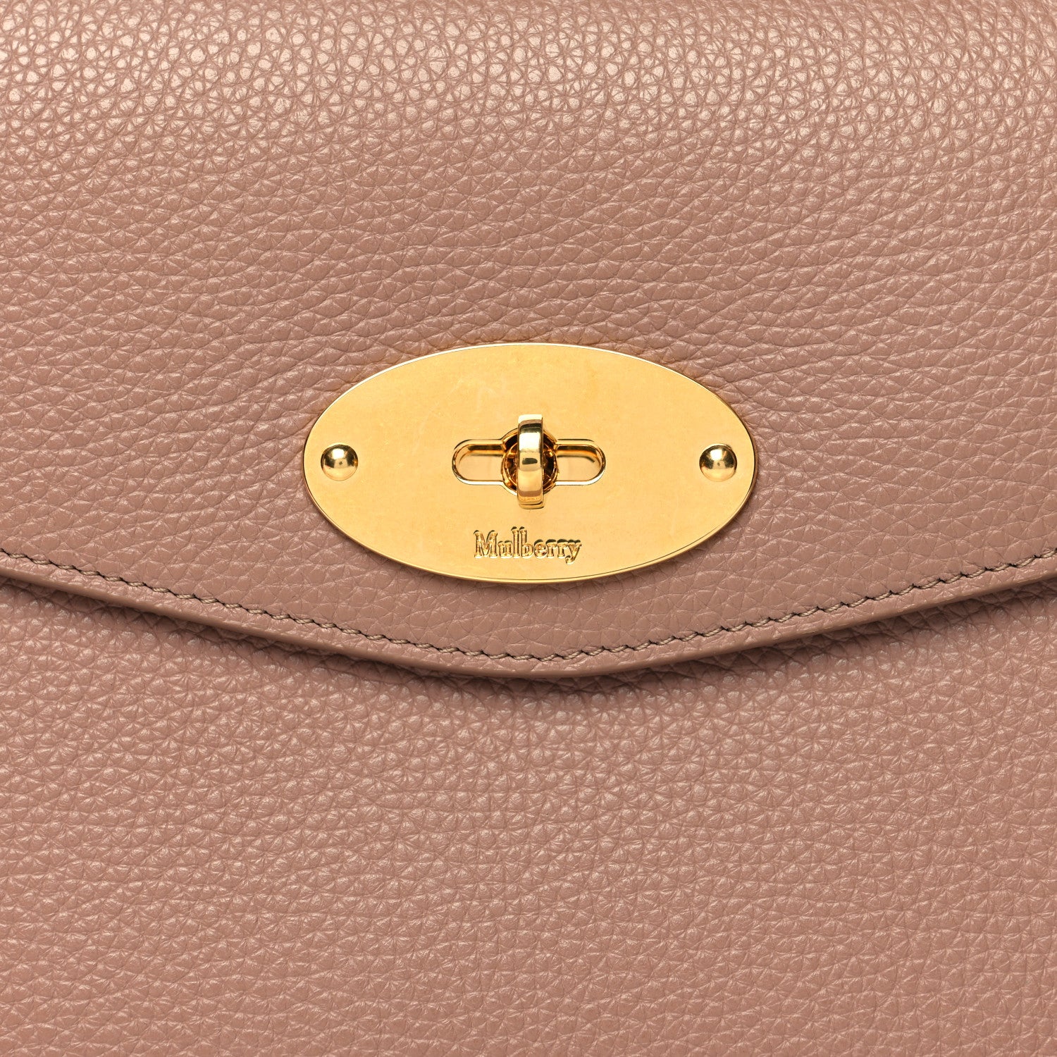 Mulberry Classic Grain Calfskin Darley Cosmetic Pouch Sable 7 of 9