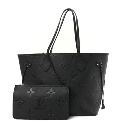 Louis Vuitton Empreinte Monogram Giant Neverfull MM Black 1 of 9