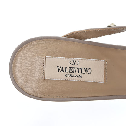 Valentino Garavani Patent Rockstud Cross Strap 50mm Mules 40 Water Rose Poudre 7 of 9