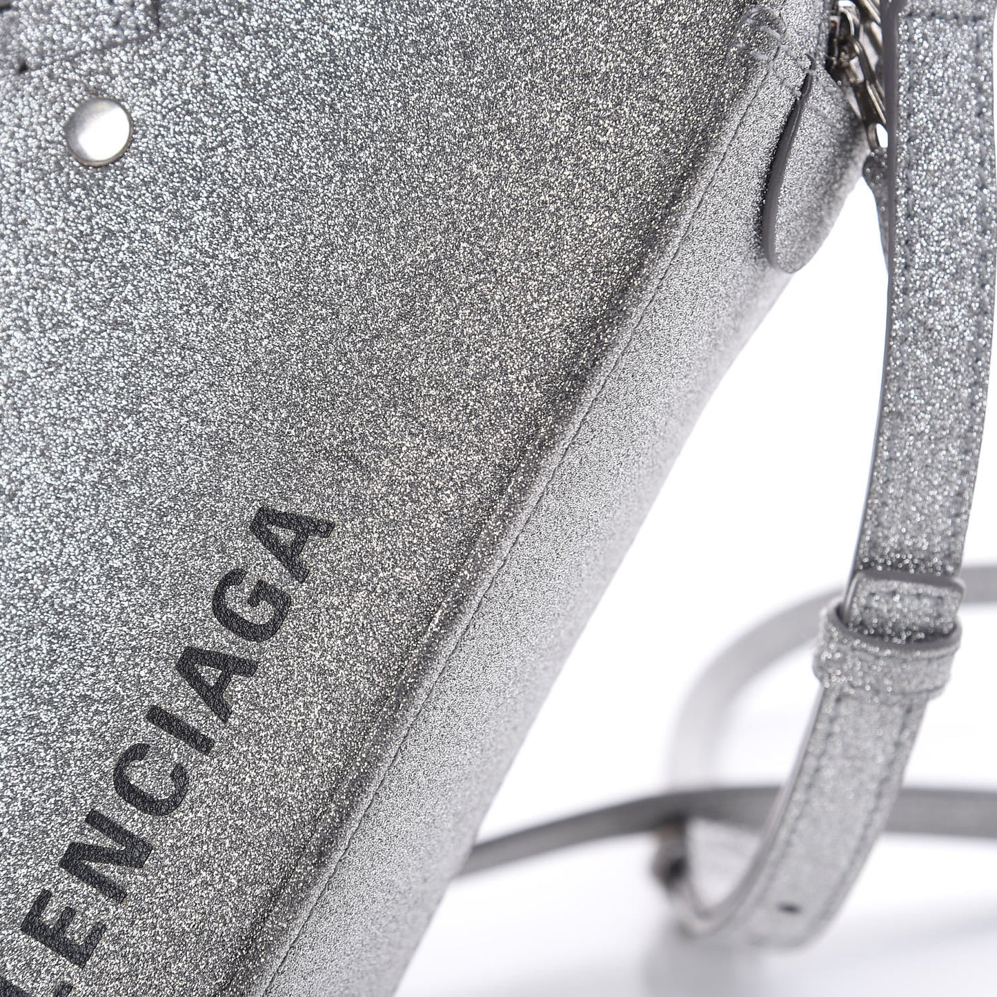 Glitter XS Triangle Duffle Argent Black
