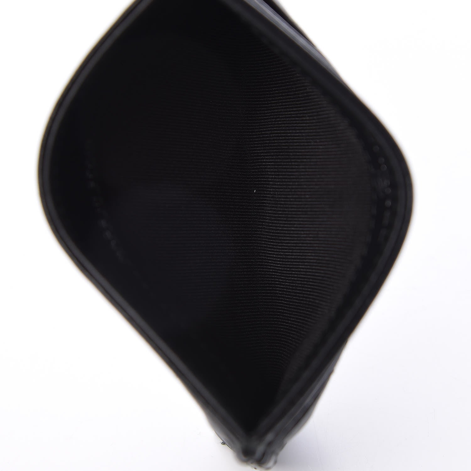Chanel Crumpled Calfskin Quilted Card Holder So Black 5 of 9