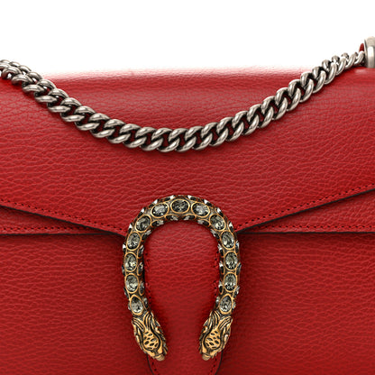 Gucci Dollar Calfskin Swarovski Crystal Small Dionysus Shoulder Bag Hibiscus Red 9 of 16