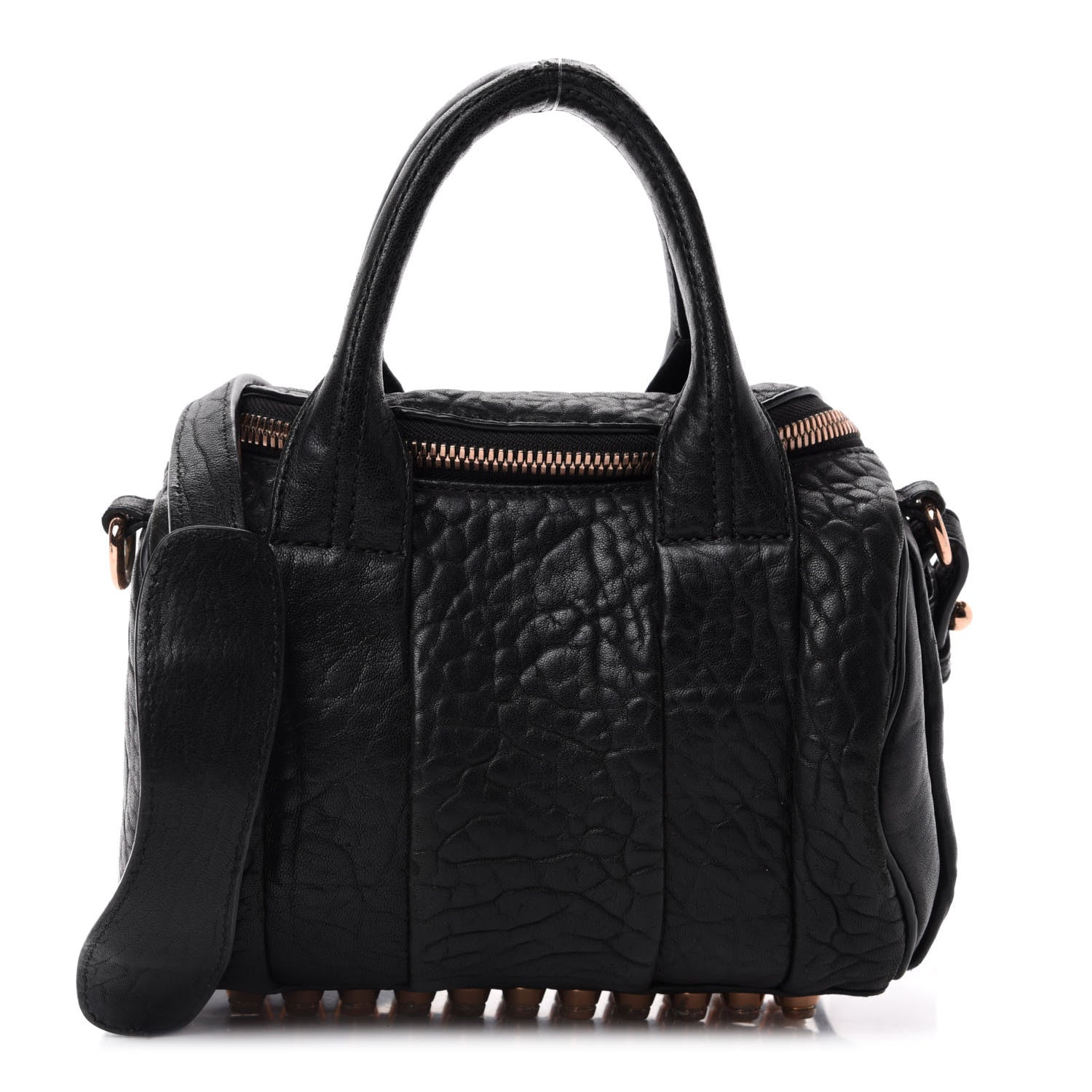 Alexander Wang Pebbled Lambskin Mini Rockie Black Rose Gold Hardware 1 of 9
